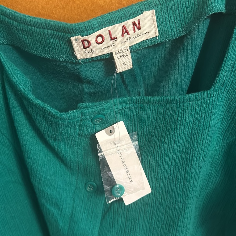 Green Anthropologie Dolan top - Picture 3 of 3